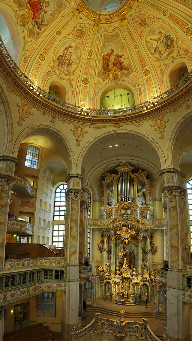 Germany Saxony Dresden Frauenkirche (Inside)