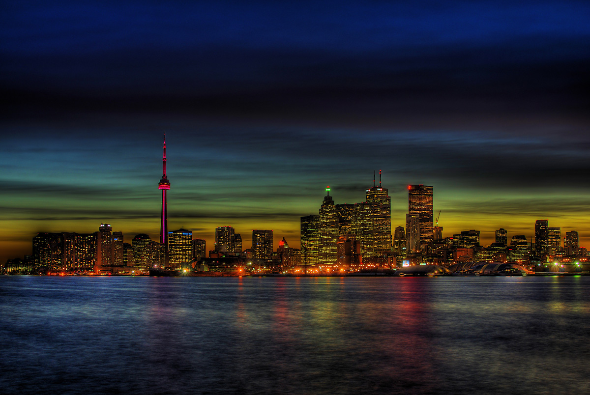 Canada Toronto Skylineview From Docks