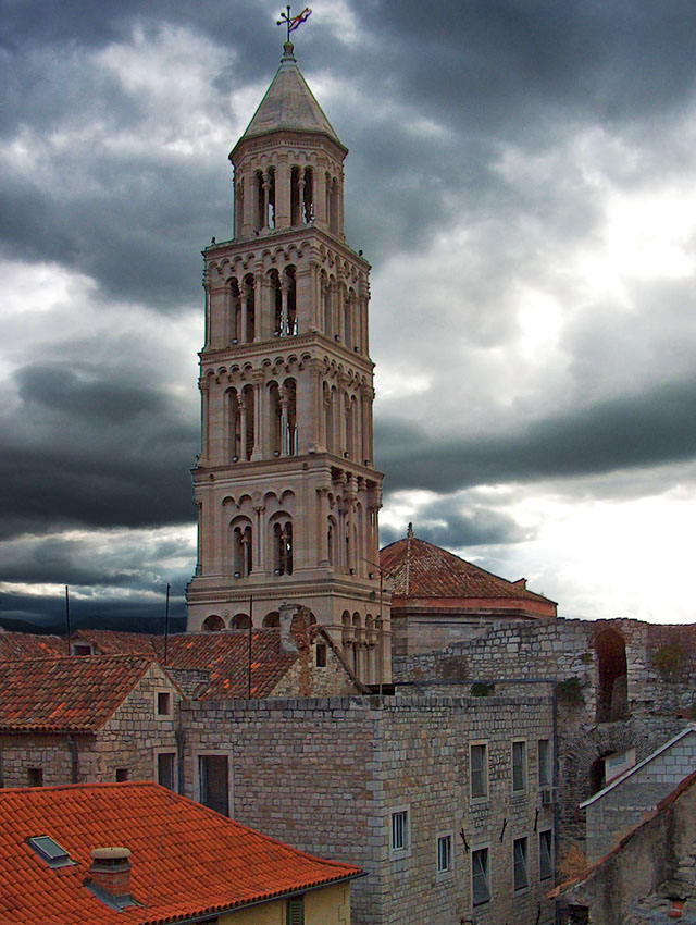 Croatia Split Belfry Of Sveti Duje Cathedral