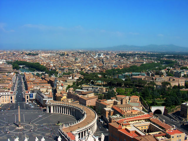 Rome Viewed From St. Peters Cathedral